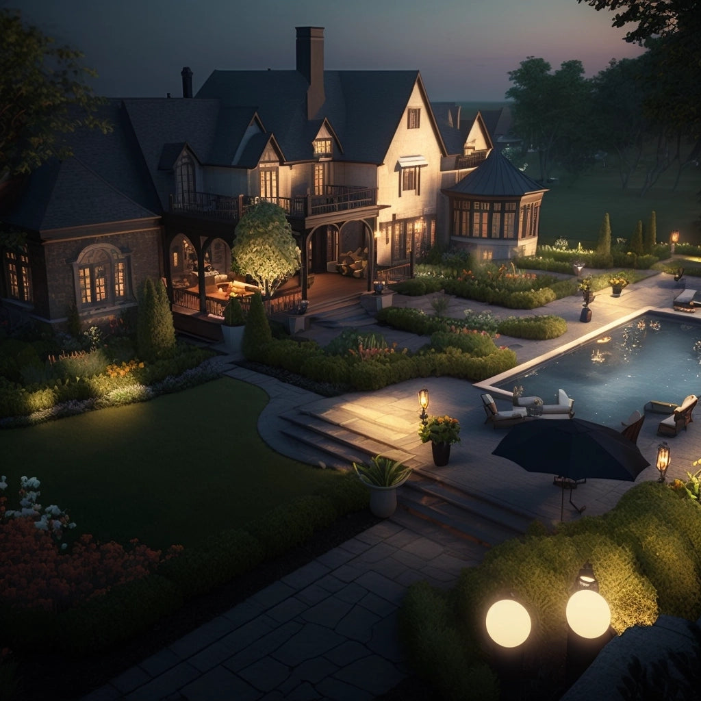 ideal backyard garden showcasing outdoor solar lights