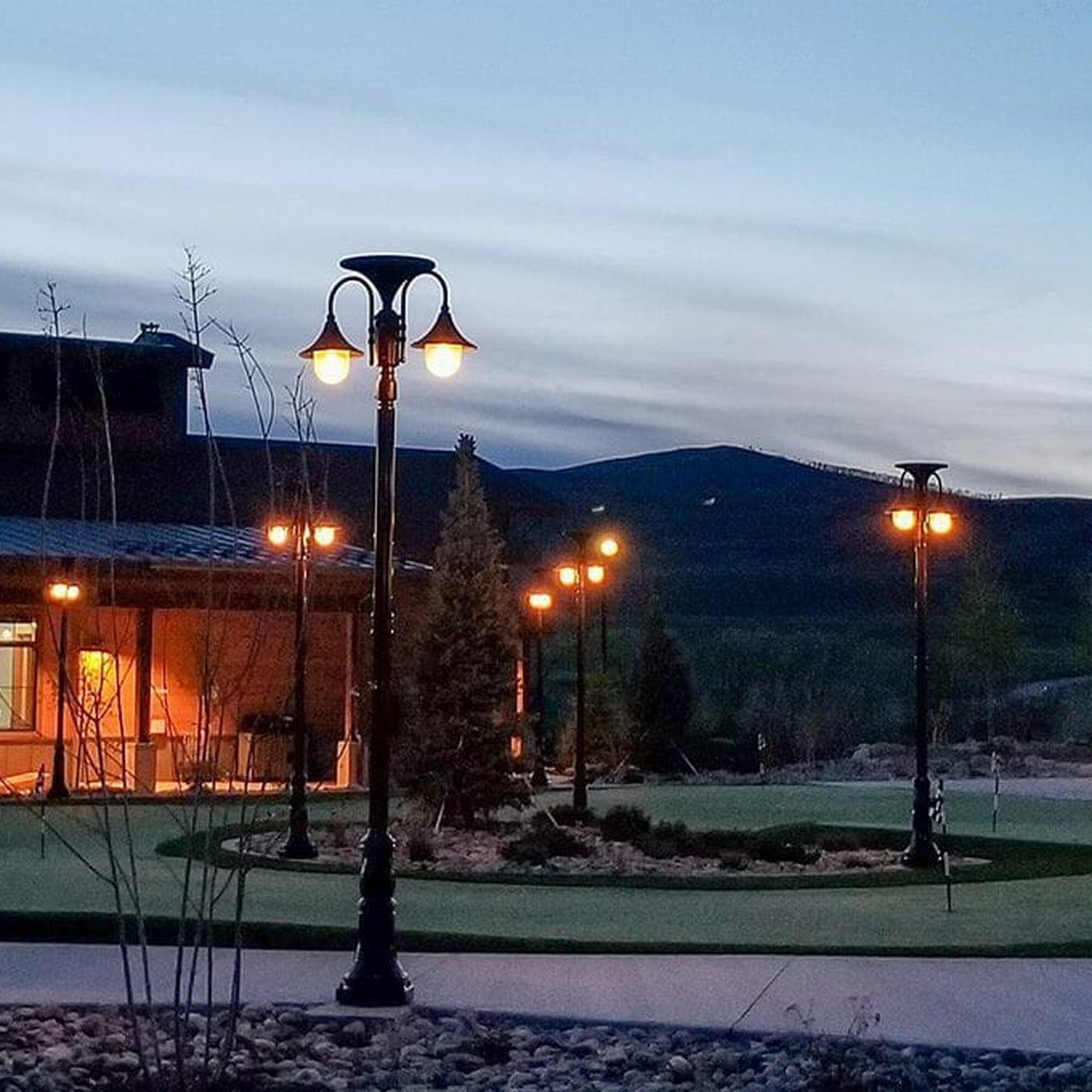 Everest II Double Lamp | Commercial Solar Light