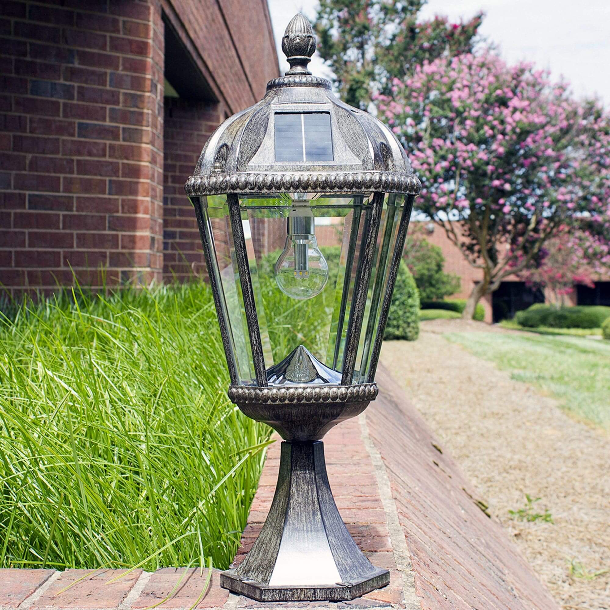 Royal Solar Flat Mount Patio Lamp