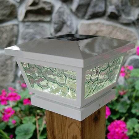 Outdoor Solar Store | Fairmont Solar Cap Light - White