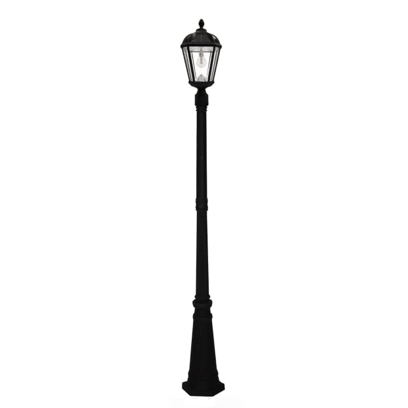 Outdoor Solar Store | Royal Solar Lamp Post - Black