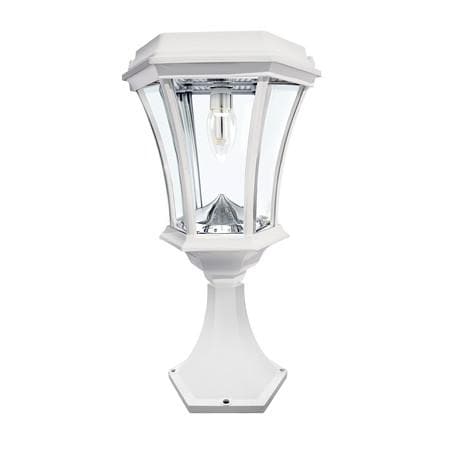 Outdoor Solar Store | White Victorian Bulb Solar Lamp