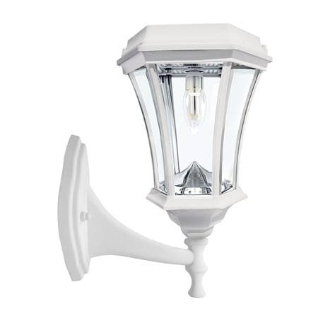 Outdoor Solar Store | White Victorian Bulb Solar Lamp