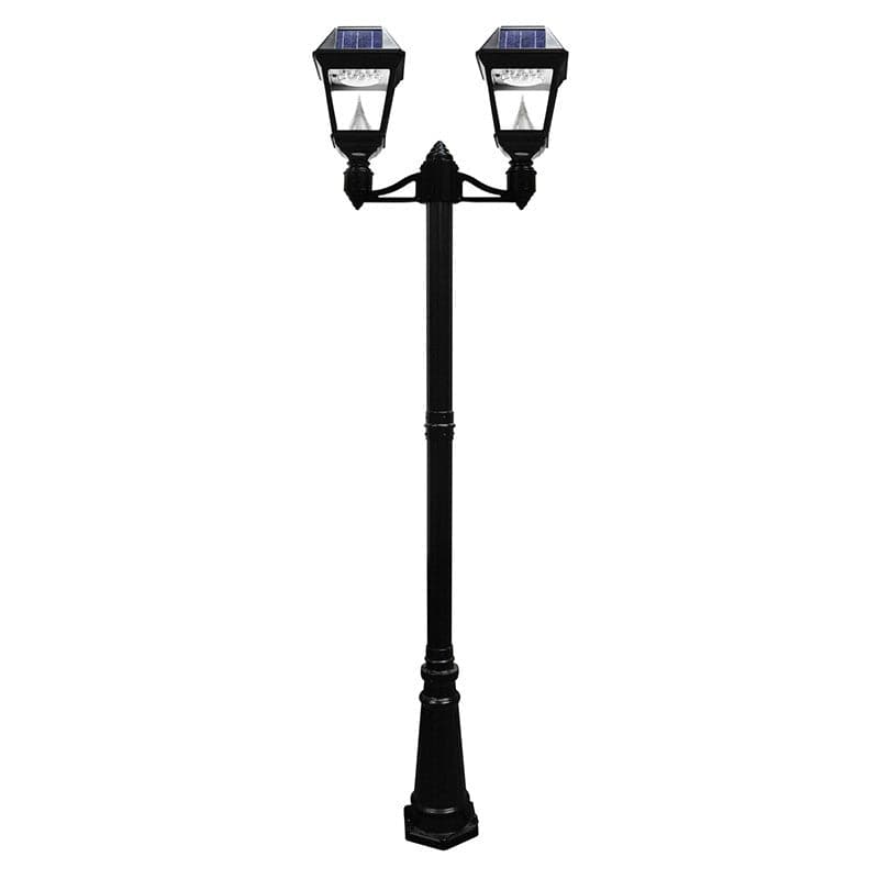 Solar Imperial III Double Lamp Post Bright  Warm White