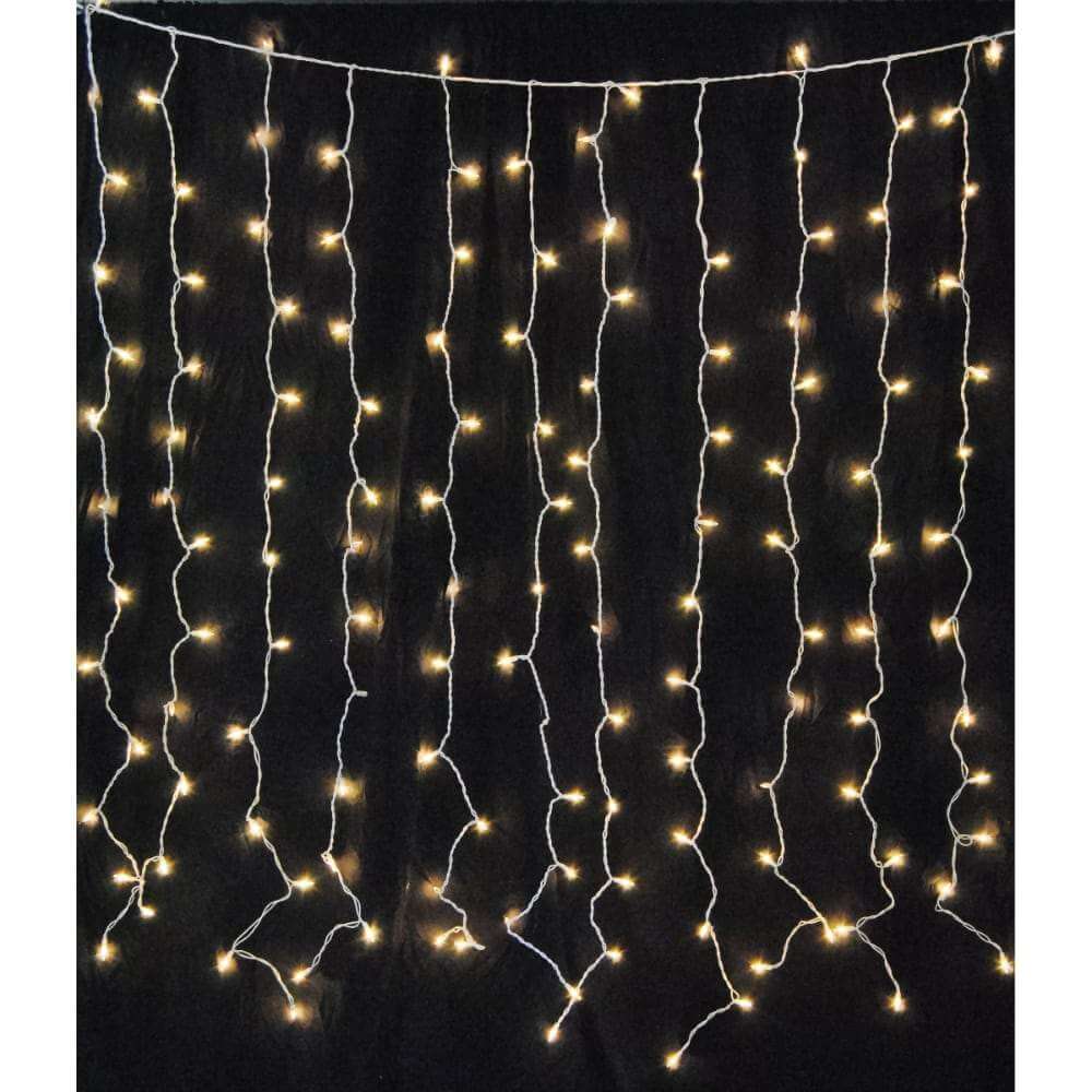 Premium Warm White LED Solar Icicle lights with Remote