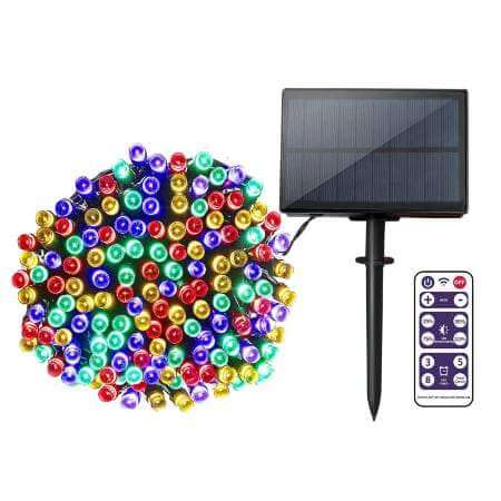 Premium Multi-Color LED Solar Christmas lights with Remote