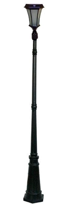 Solar Flicker Flame Light with Lamp Post