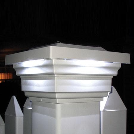 Outdoor Solar Store | Regal Solar Cap Light - White