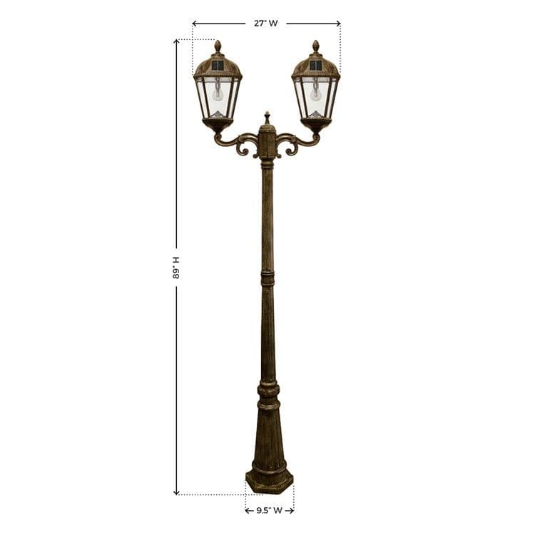 Outdoor Solar Store | Royal Solar Lamp Post - Double