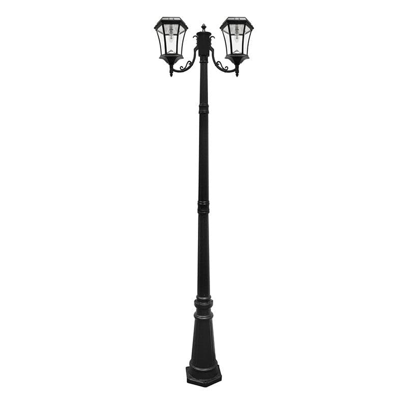 Outdoor Solar Store | Victorian Bulb Solar Lamp Post - Double