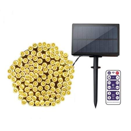 Outdoor Solar Store | Premium Warm White LED Solar Christmas lights with Remote