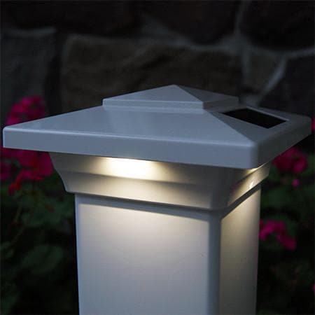 Outdoor Solar Store | Windsor Solar Cap Light - White