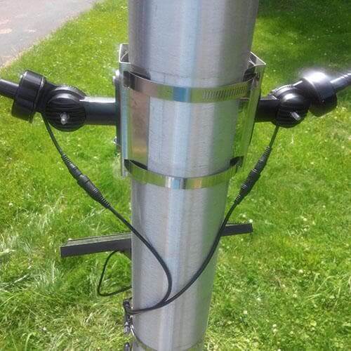 Outdoor Solar Store | Dual Commercial Solar Flag Light