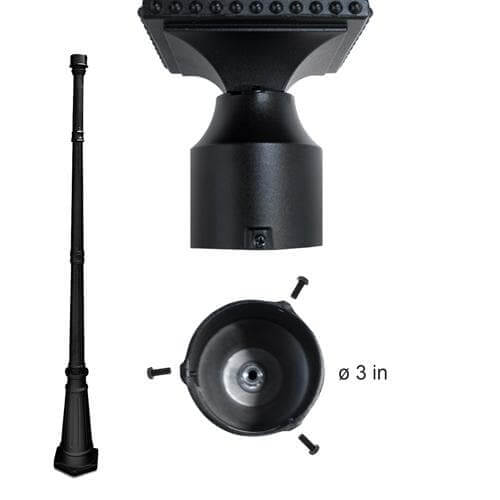 Outdoor Solar Store | Pagoda Solar Lamp Post Light