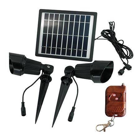 Double Outdoor Solar Spot Lights Video