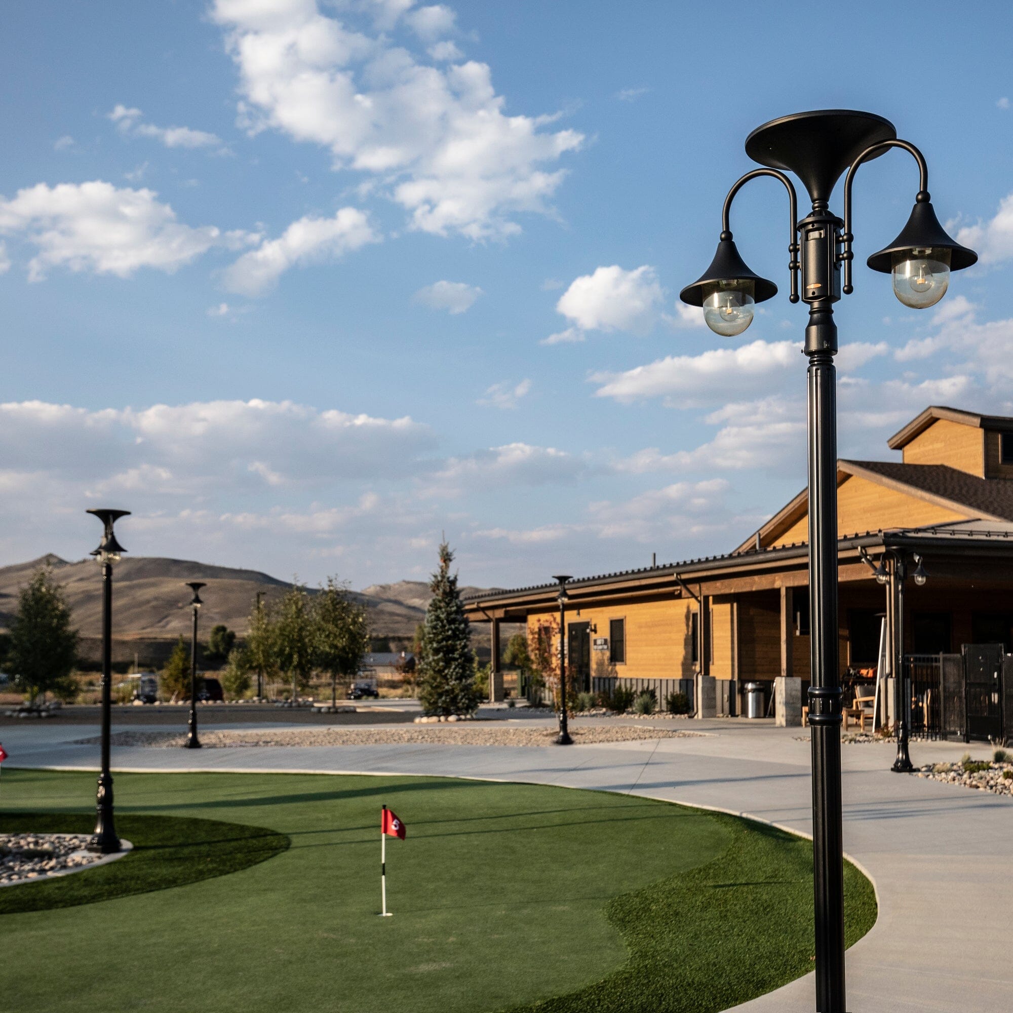 Everest II Double Lamp | Commercial Solar Light
