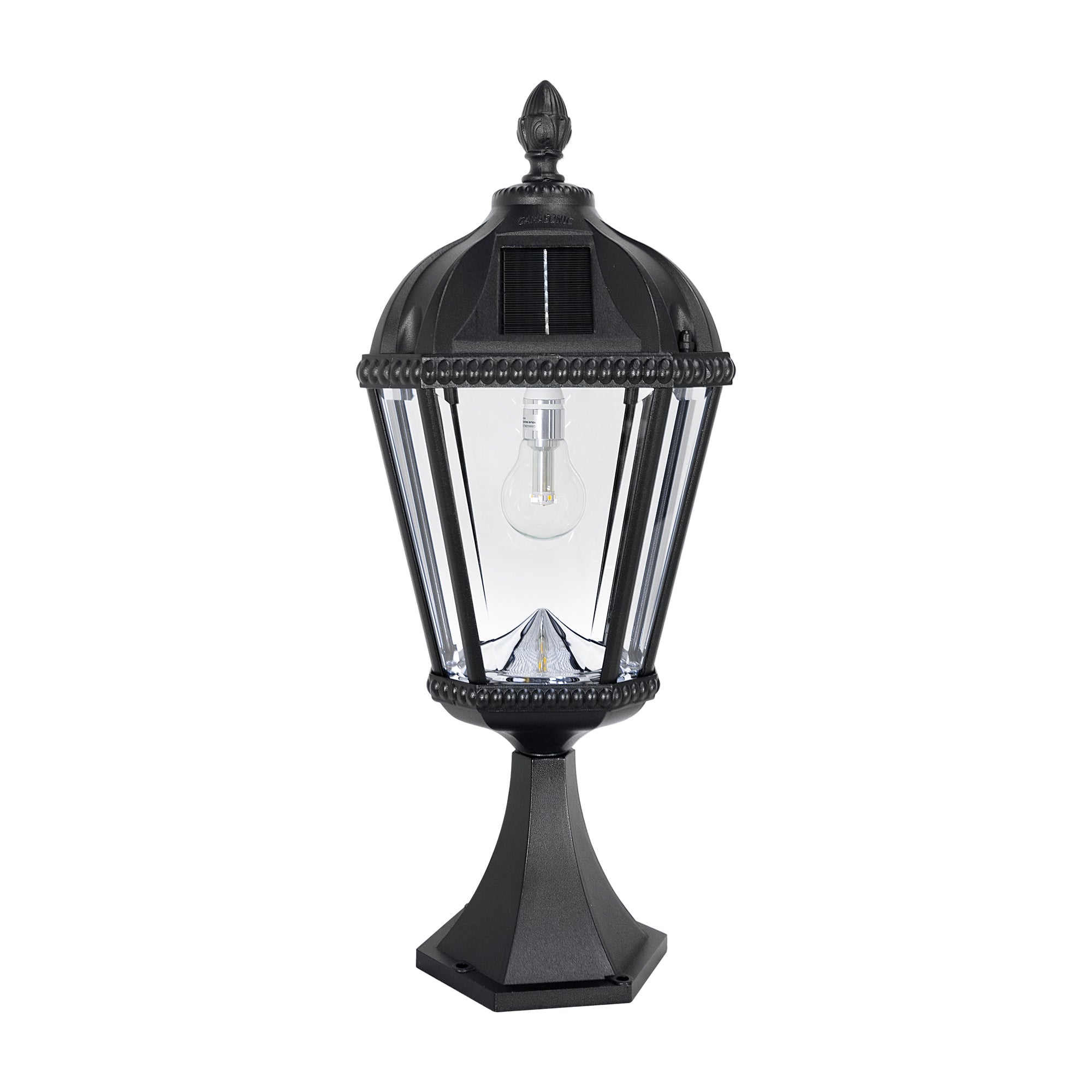 Solar Coach Lantern, Black or White Victorian