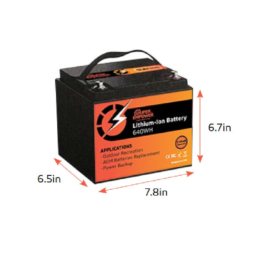 Smallest 12v Lithium Battery LANPWR 12V 100Ah Mini Bluetooth LiFePO4