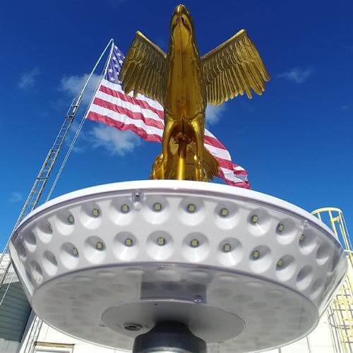 Outdoor Solar Store | Magnum Solar Disk Flag Light