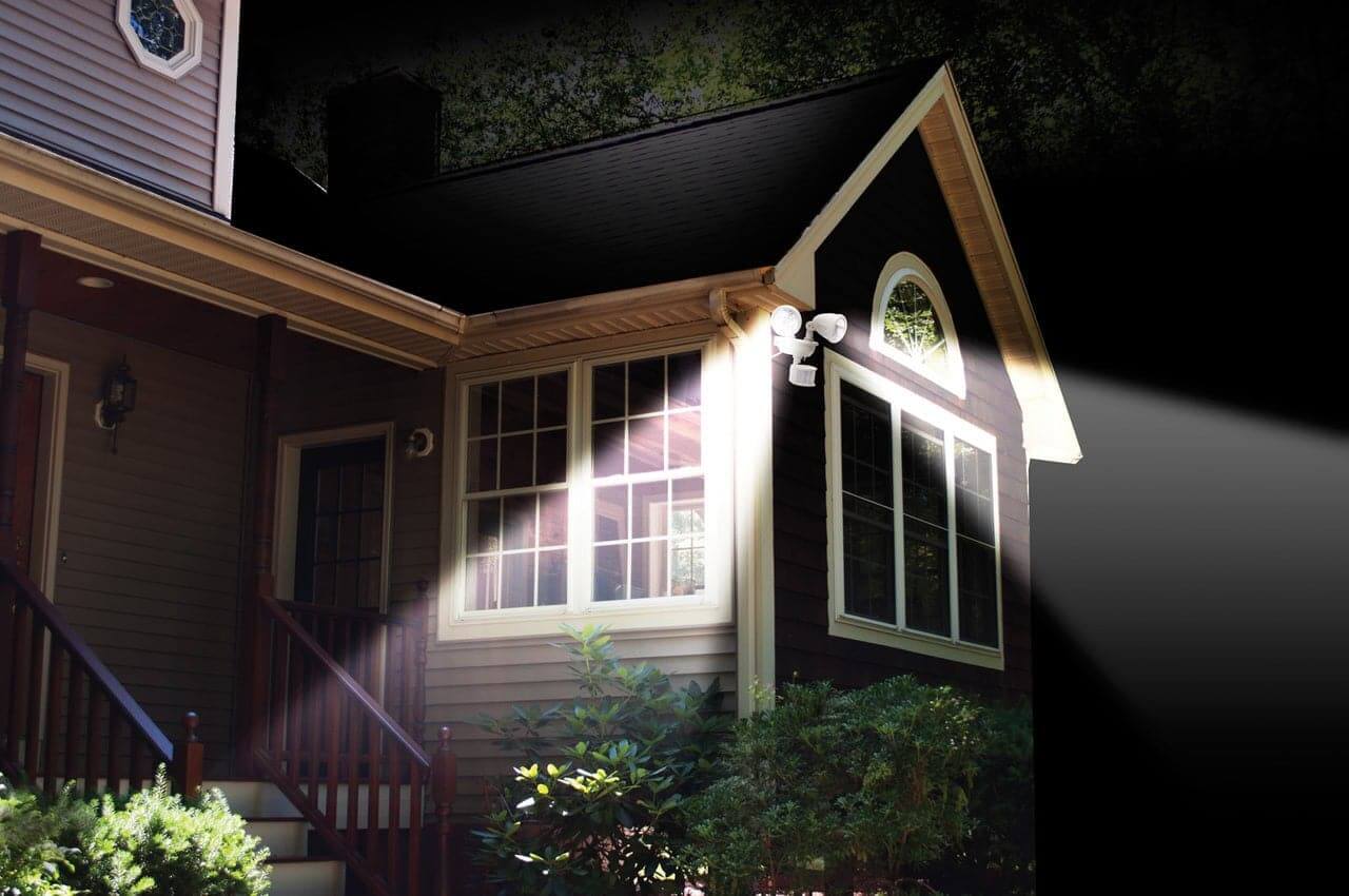 Dual Head Solar Security Light with Motion Sensor | White or Black