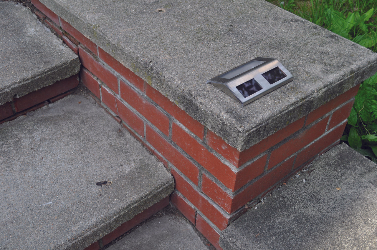 Solar lights for brick steps cheap