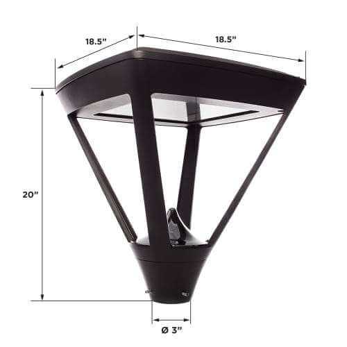 Outdoor Solar Store | Warm White Solar Plaza Light