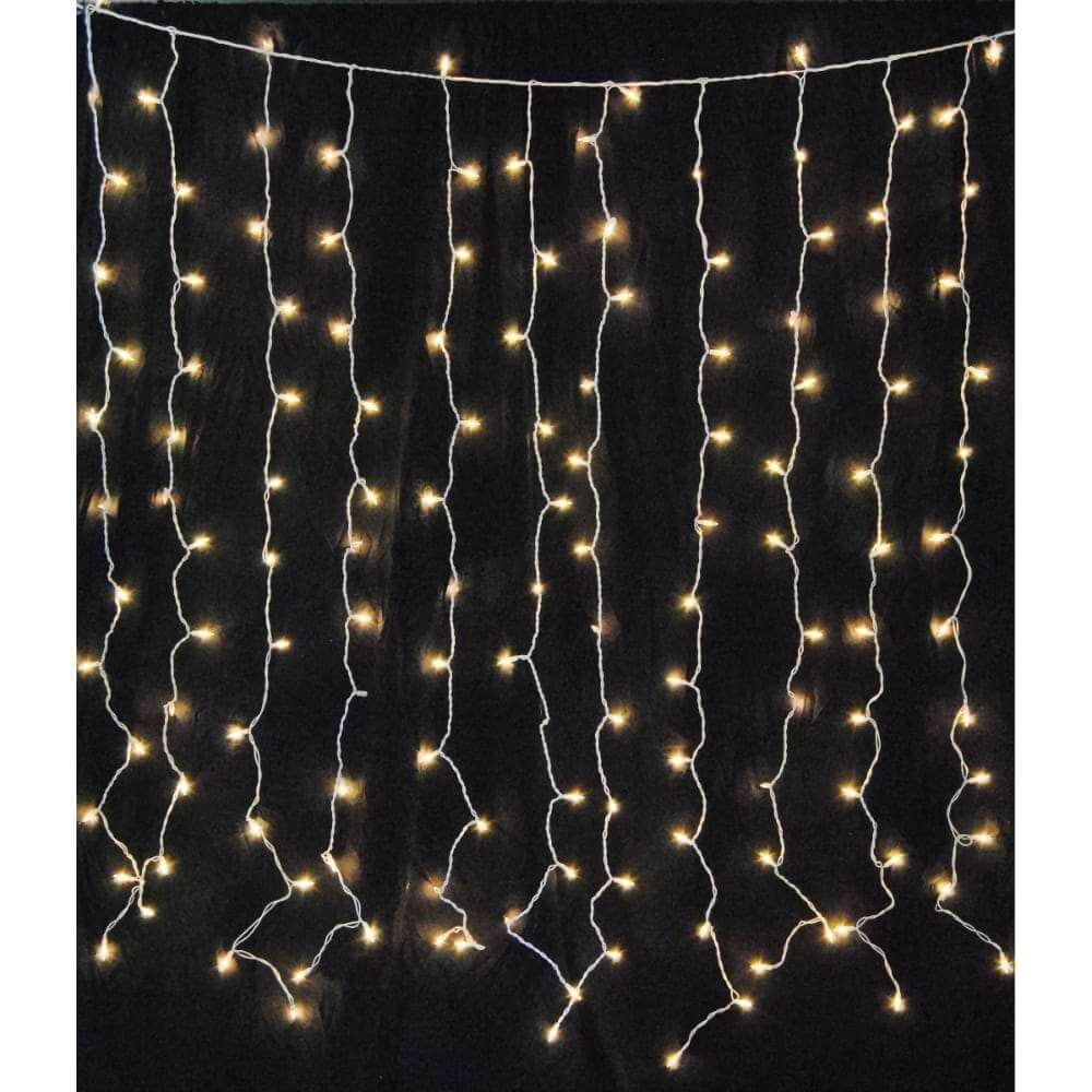 Premium Warm White LED Solar Icicle lights with Remote