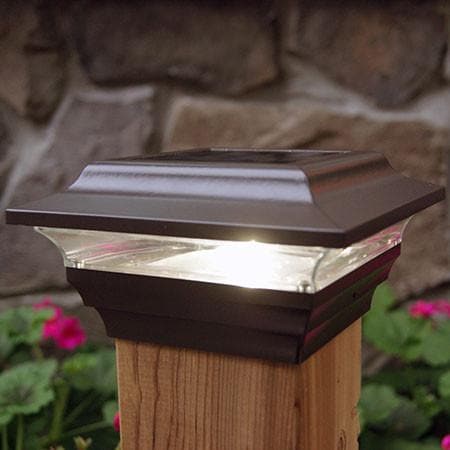 Outdoor Solar Store | Imperial Solar Cap Light - Bronze