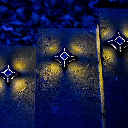 Maxsa 47335 Ninja Star Solar Deck Lights 4 PK