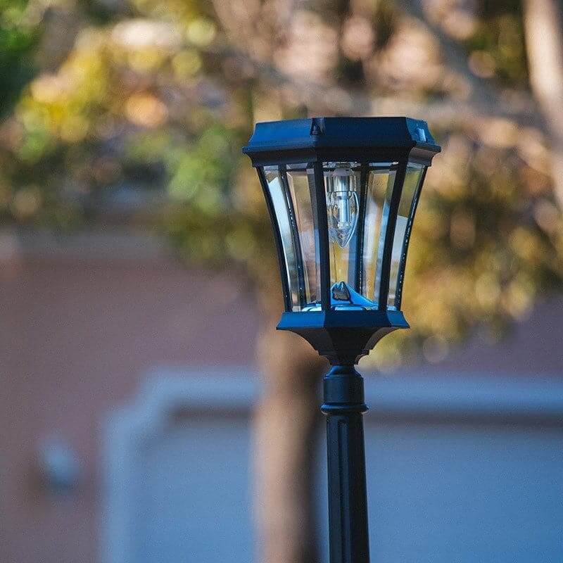 Outdoor Solar Store | Victorian Bulb Solar Lamp Post