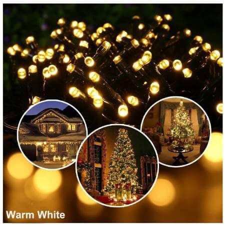 Outdoor Solar Store | Premium Warm White LED Solar Christmas lights with Remote
